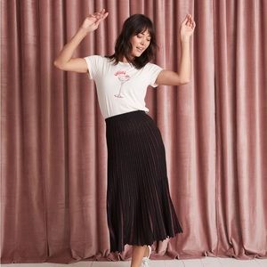 Marine layer knit pleated skirt - XL